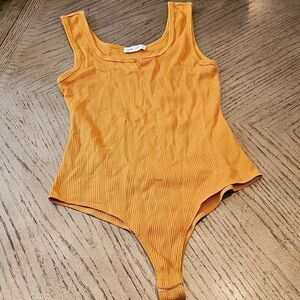 Mustard yellow bodysuit Size S